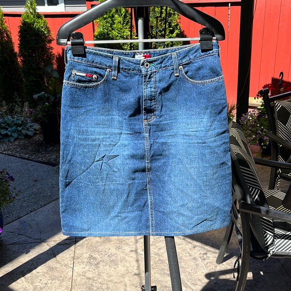 Vintage Tommy Hilfiger Denim Miniskirt - Picture 1 of 5